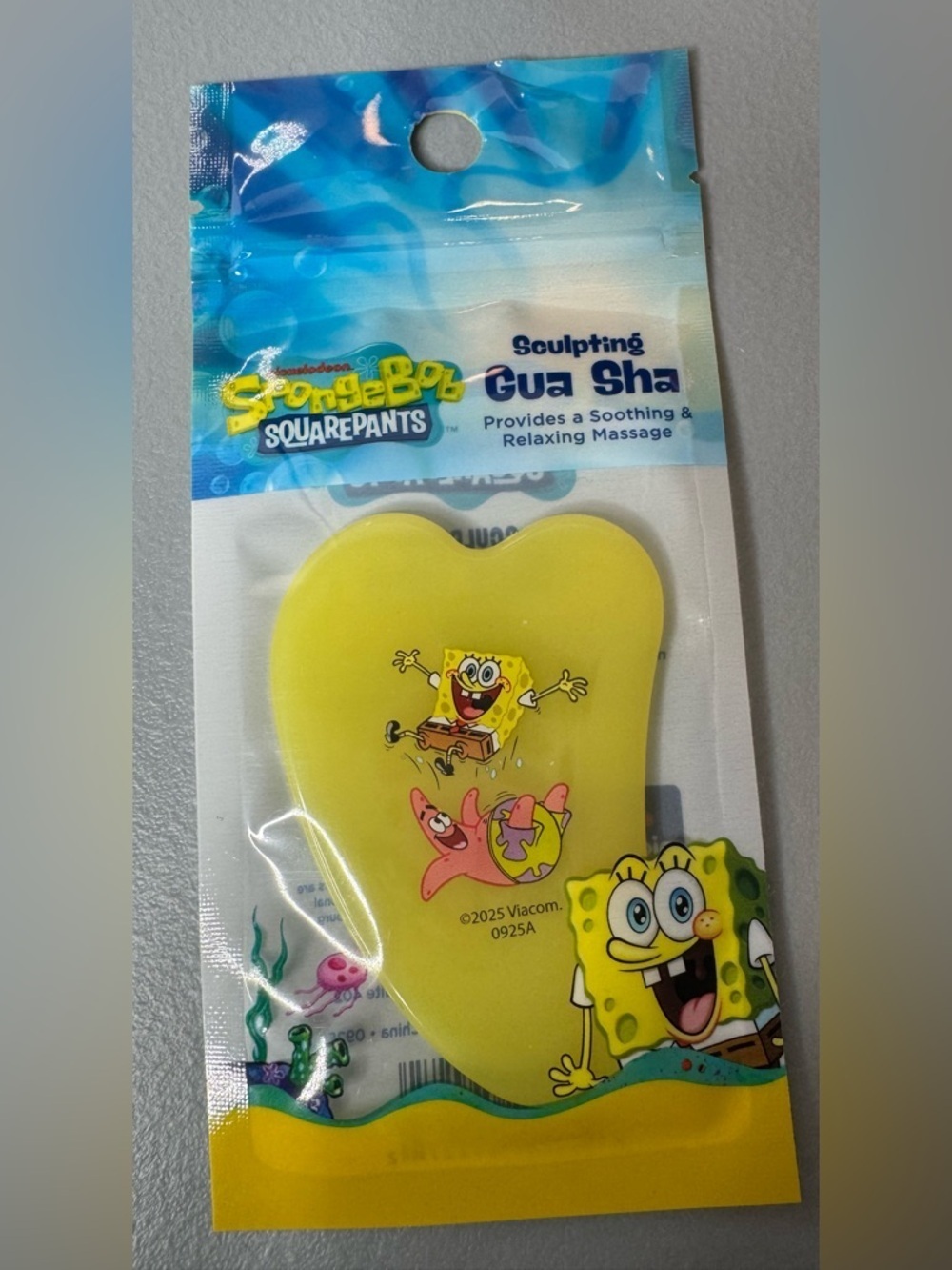 Nickelodeon SpongeBob SquarePants Patrick  Yellow Heart Gua Sha sculpting Tool